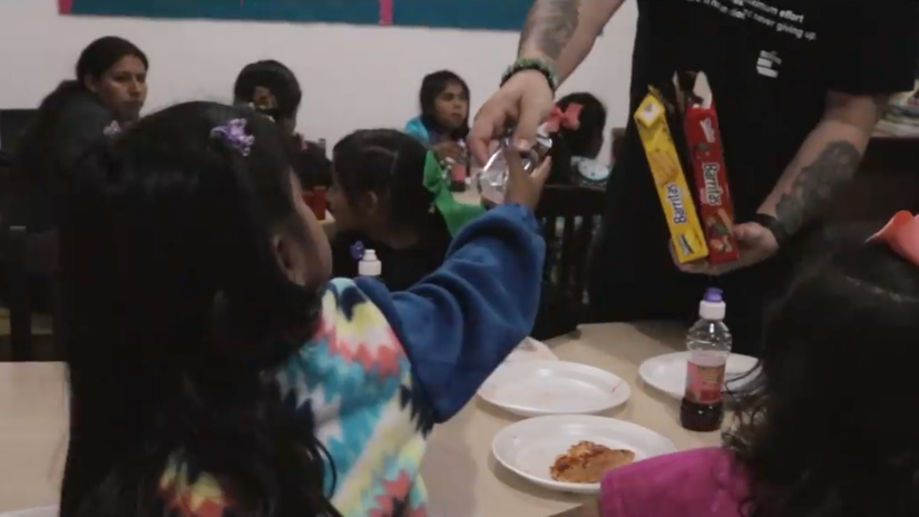 Pizza with Rancho La Hermosa Kids